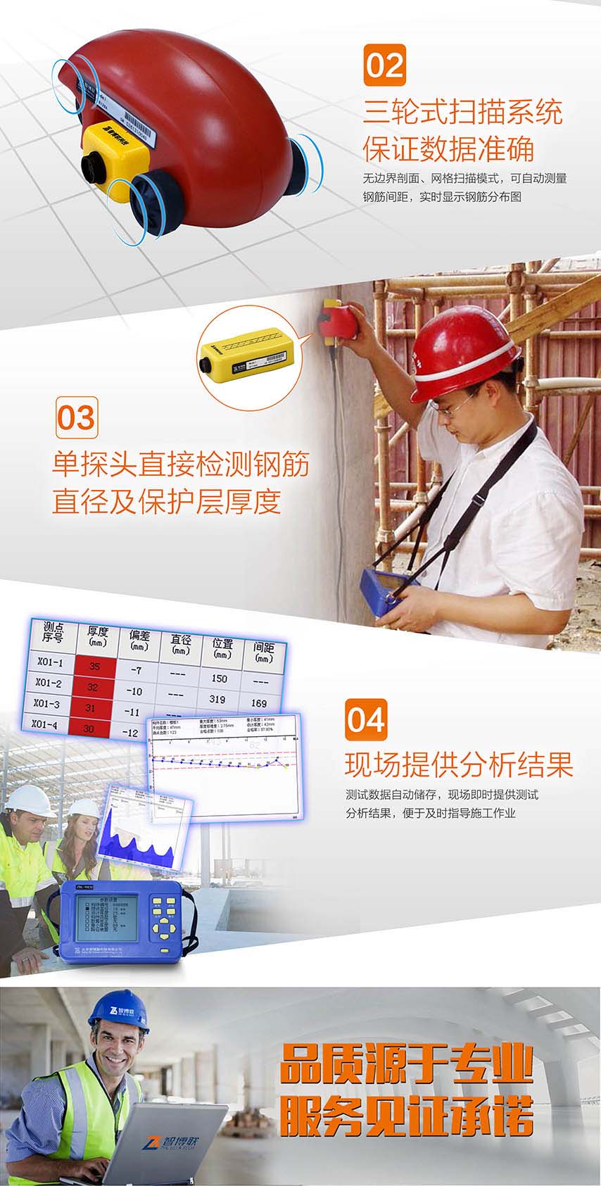北京智博联ZBL-R630混凝土钢筋检测仪(扫描型)2