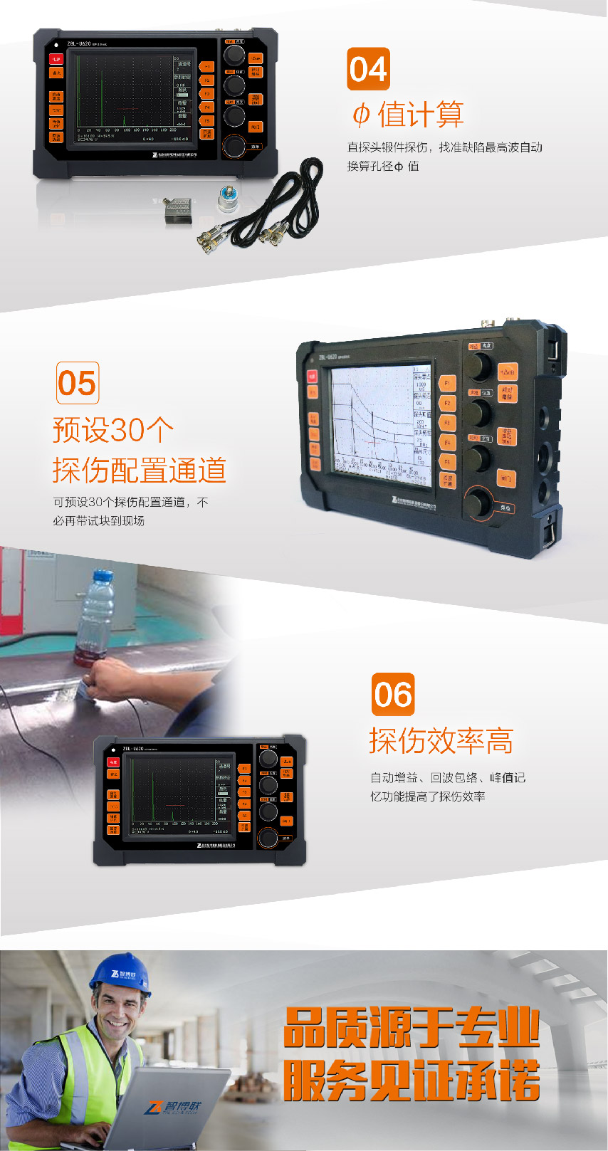北京智博联ZBL-U620超声波探伤仪3